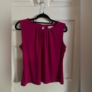 Calvin Klein Magenta Sleeveless Top